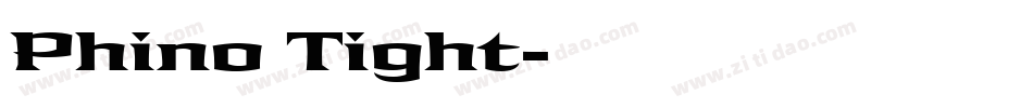 Phino Tight字体转换